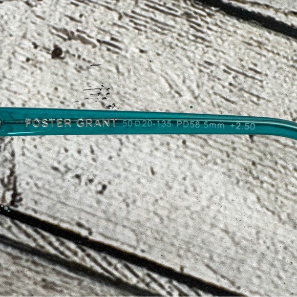 Foster Grant BRYN Women’s Reading Glasses - Tortoise & Teal, +2.50 - Picture 9 of 14